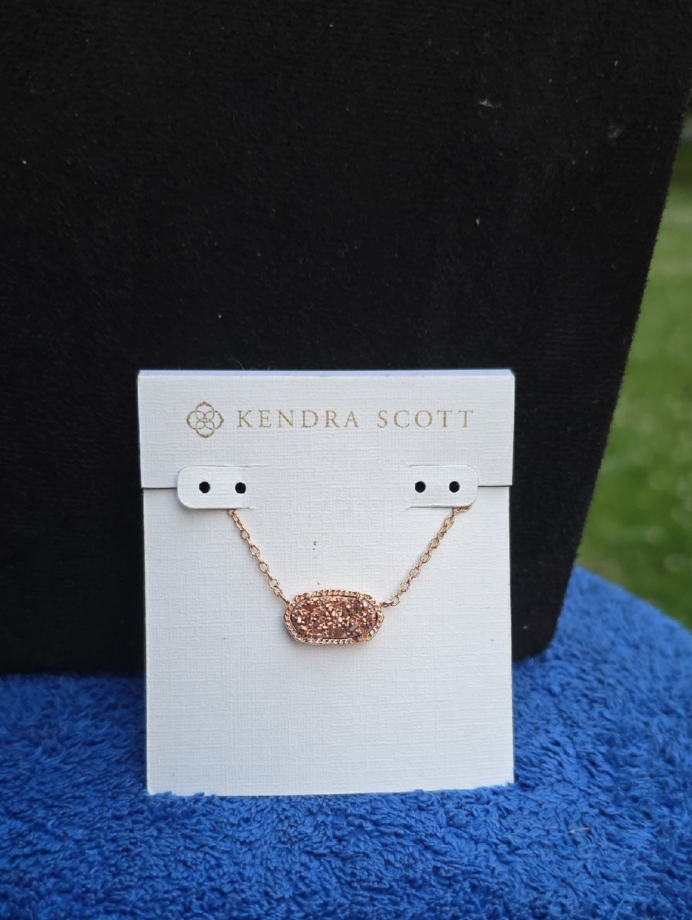 Kendra Scott Rose Gold Sparkle Elisa Pendant Necklace